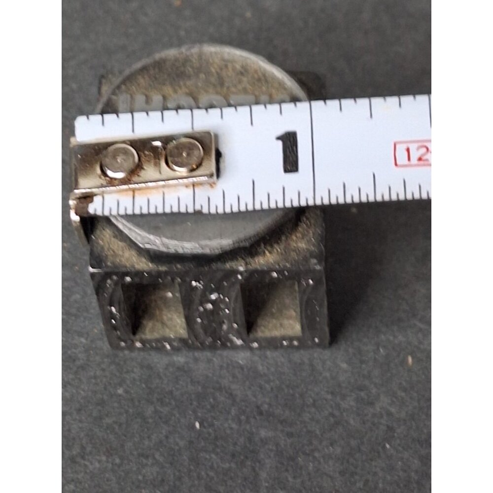 Vintage Letterpress Printing Block Necchi Sewing Circle ELNA Logo - Picture 2 of 4